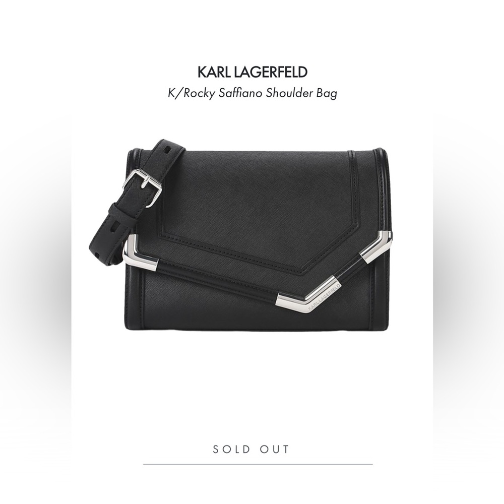 K/rocky saffiano small shoulder bag